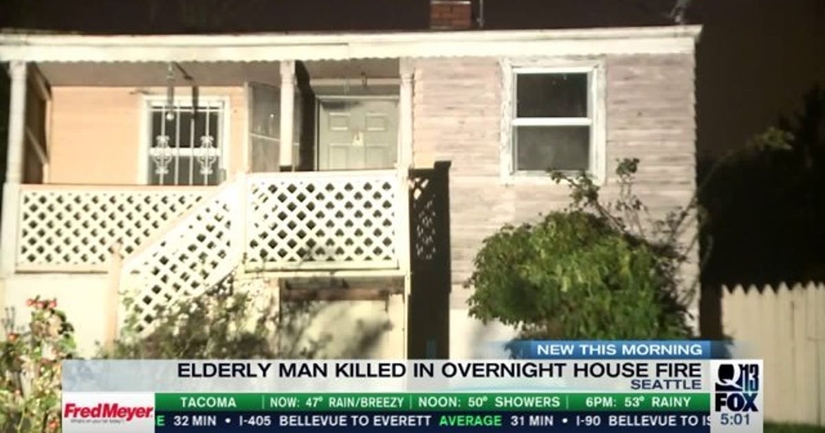 Elderly man found dead after fire rips through Seattle home | FOX 13 ...