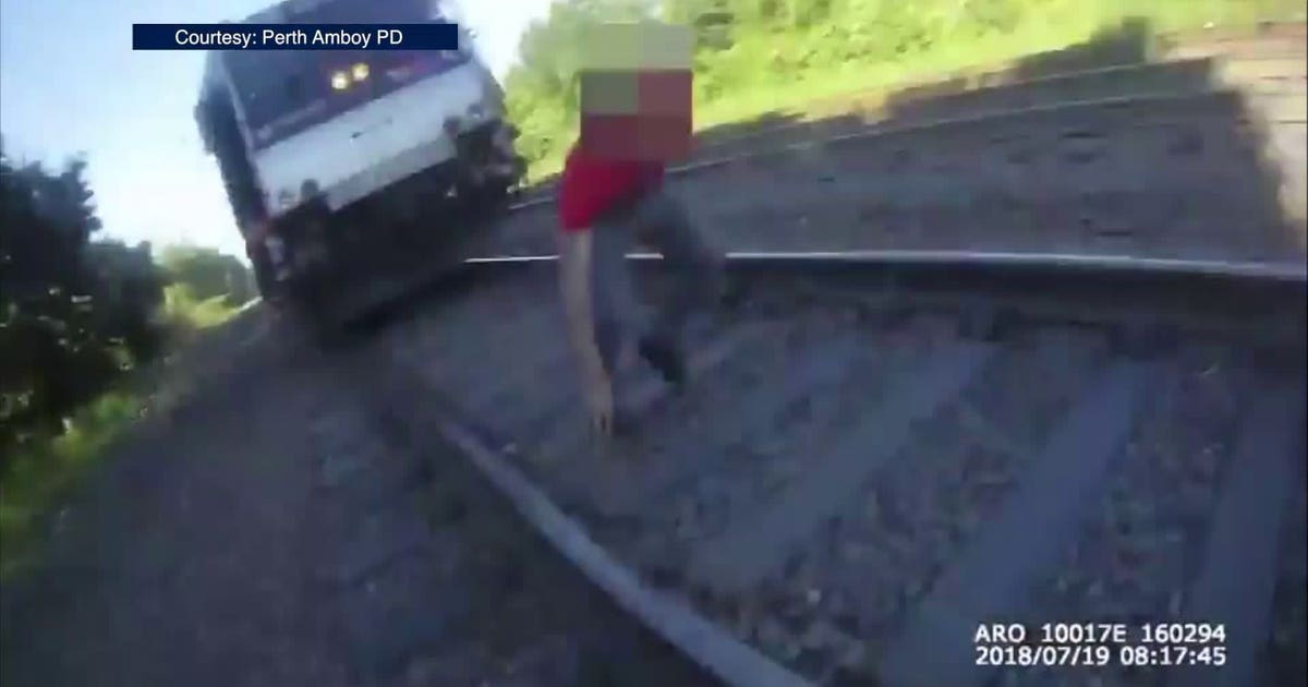 Bodycam video shows rookie cop saving man from oncoming train | FOX 13 ...
