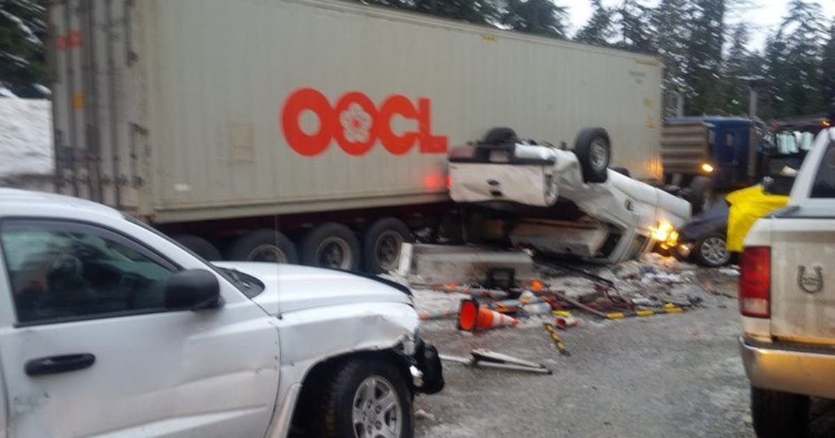 Semi-truck driver involved in double fatal crash on I -90 on Snoqualmie ...