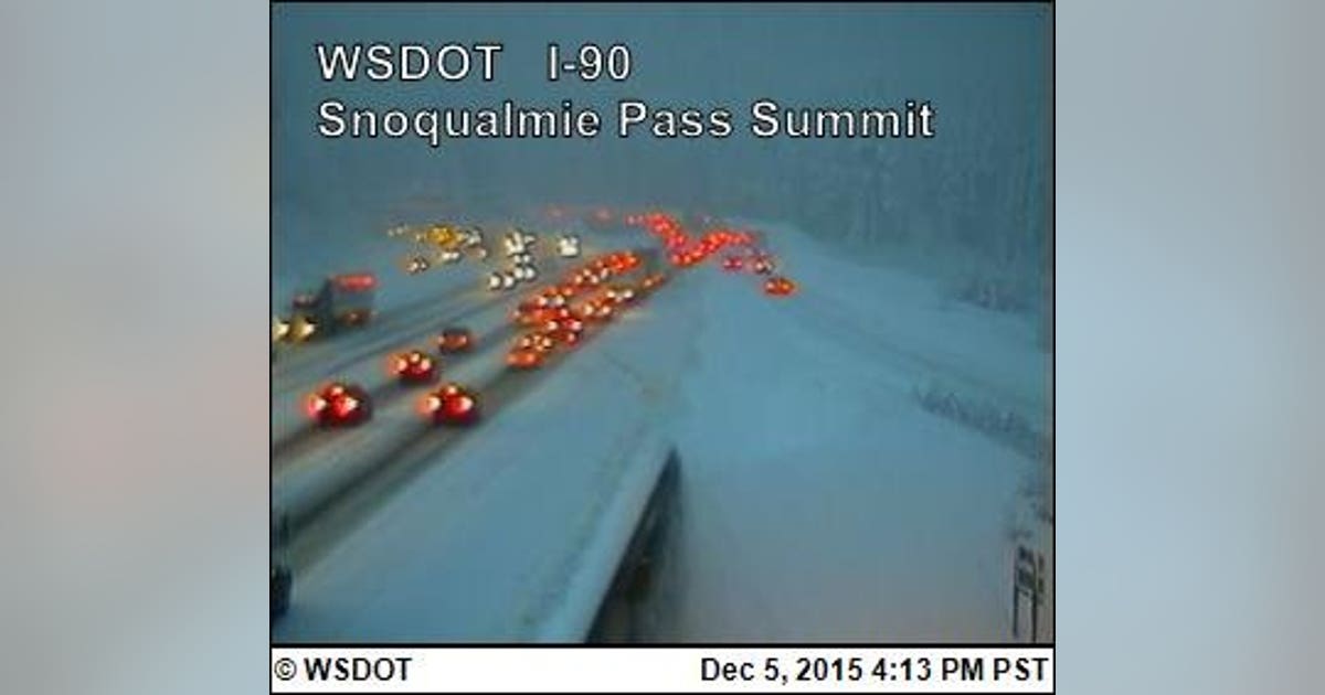 Heavy snow falling in the Cascades | FOX 13 Seattle