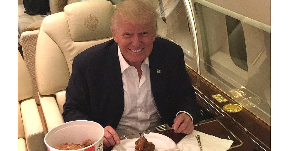 Why is Trump eating KFC with a knife and fork? | FOX 13 Seattle