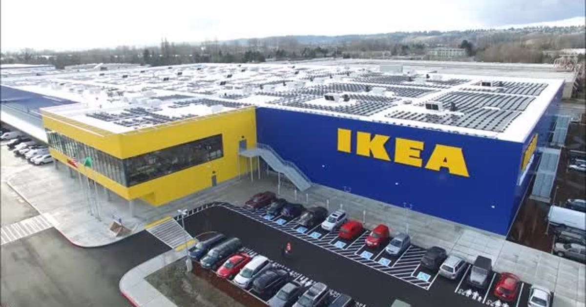 IKEA's new Renton store opens with state's largest rooftop solar array ...