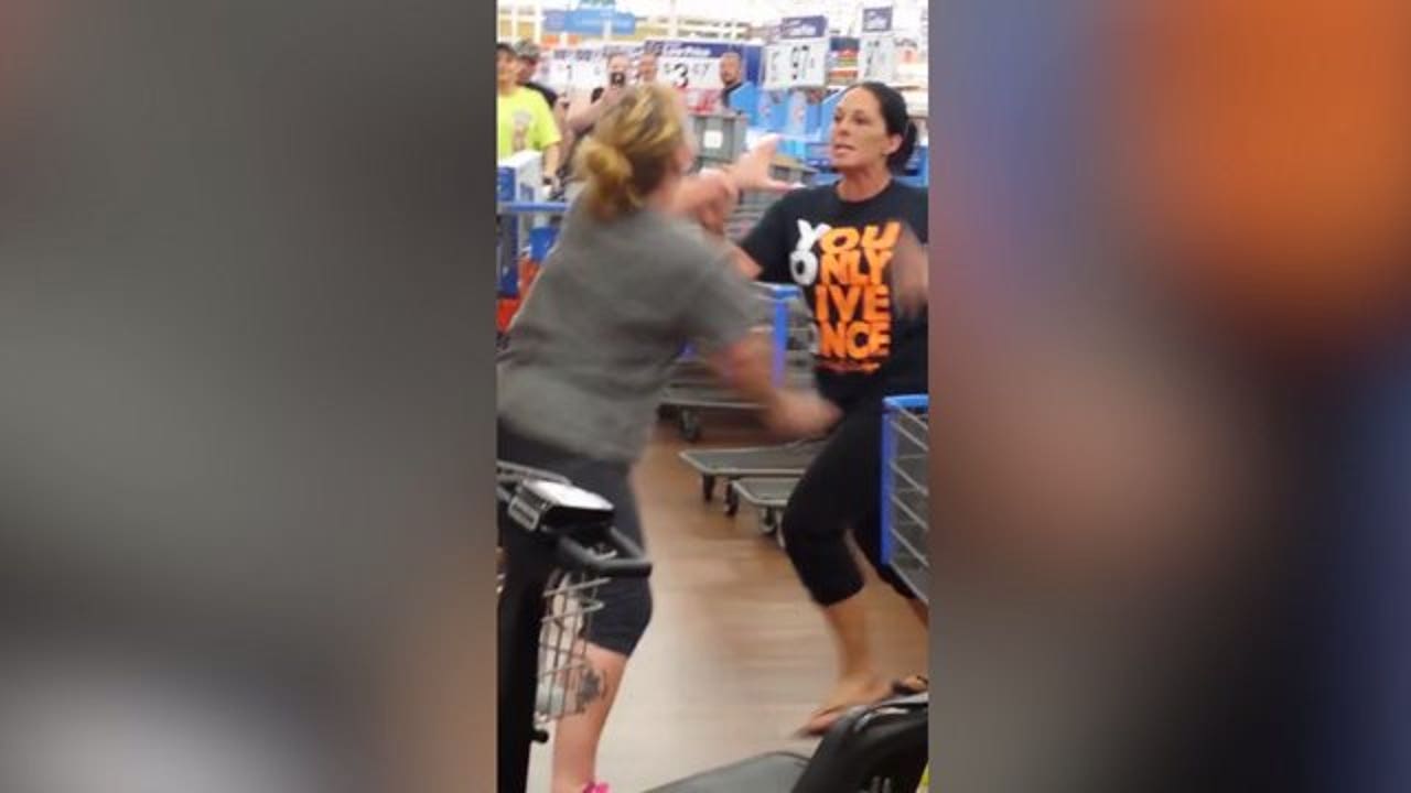 Police arrest mother after video of Walmart fight involving 6-year-old goes...