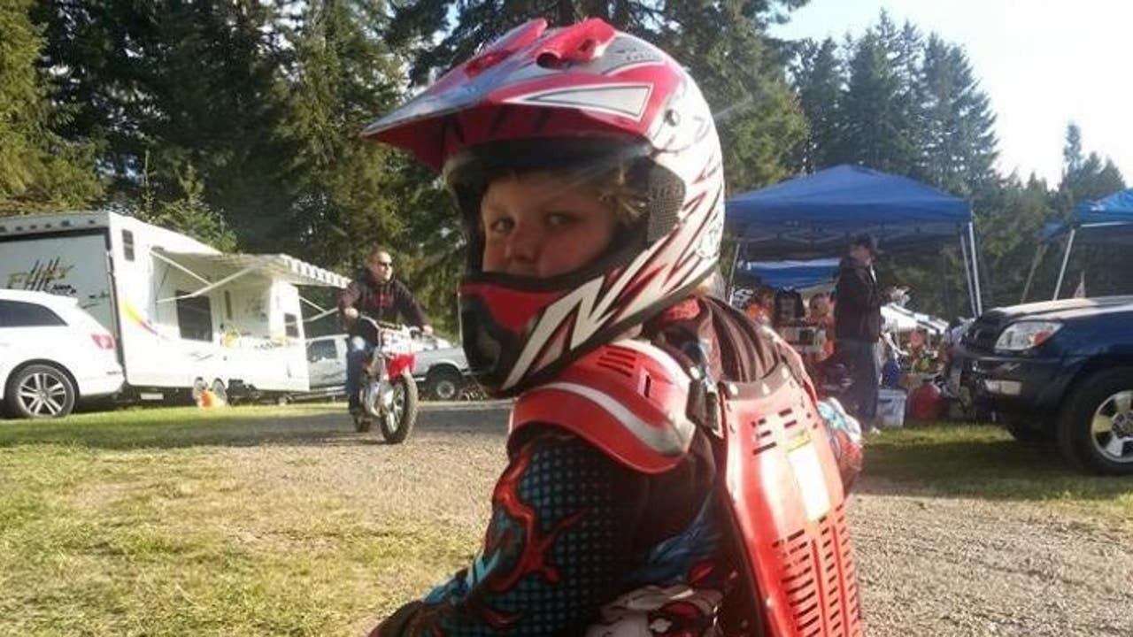 5 year old motorcycle helmet