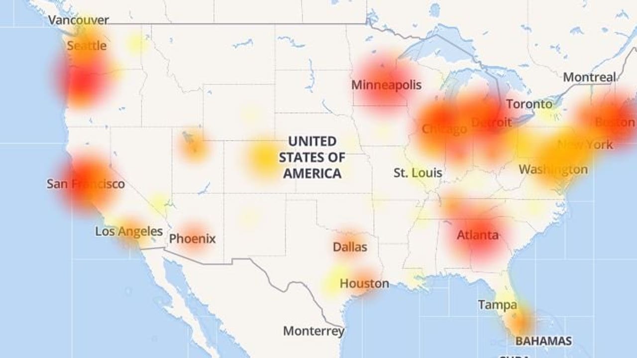 massive internet outages