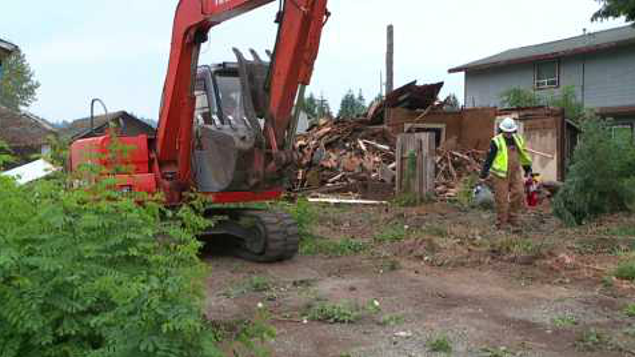 Centralia homes evacuated after gas line rupture