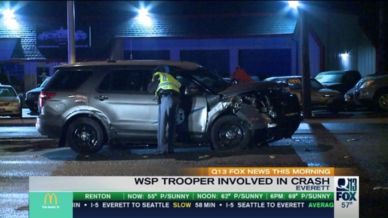 WSP Trooper, Another Driver Injured In South Everett Crash | FOX 13 Seattle