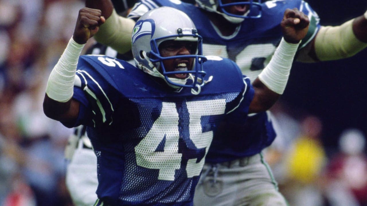 Seattle Seahawks #45 Kenny Easley White Throwback Retired Player