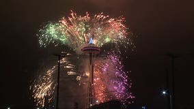 WATCH: Full New Year's fireworks show at the Space Needle