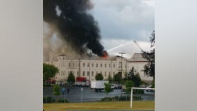 Aberdeen Armory building erupts in flames