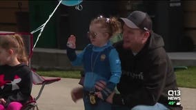 Law enforcement surprise Marysville girl with drive-by parade on her 4th birthday