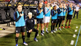Seattle Reign's Rapinoe kneels during anthem again, before U.S. match vs. Thailand