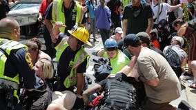 Car plows through counter-protesters at Virginia white nationalist rally; police helicopter crashes outside Charlottesville