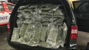 Over 70 pounds of marijuana discovered during Indiana traffic stop