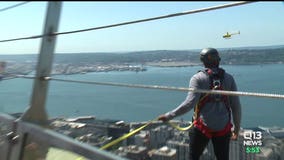 Out & About: KJ Wright and Kevin Pierre-Louis conquer the Space Needle