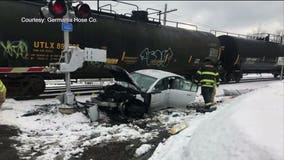 'It's a Miracle' - Child in car seat unhurt after collision with train