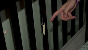 Crib stops stray bullet from hitting sleeping baby