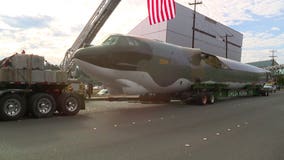 Restored B-52 lands at its new home to pay tribute to Vietnam vets