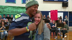 Tyler Lockett delivers Seahawks surprise to deserving Pierce County 14-year-old and we take you along for the magic