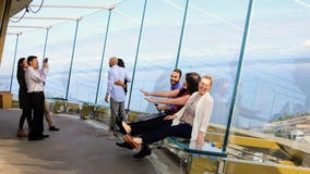 'Float' over Seattle! Space Needle unveils new glass benches