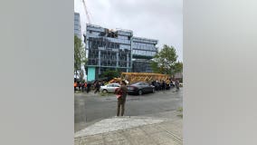 'It was terrifying:' Construction crane crushes cars in Seattle
