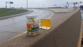 Mysterious pickle jar keeps reappearing on ramp to Missouri highway, baffling drivers