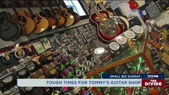 Small Business Sunday: Tough times for Tommy's Guitar Shop in Everett