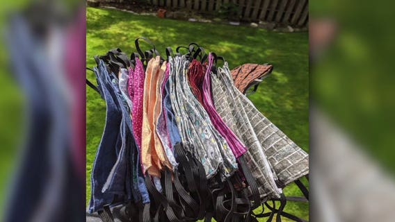 Local caregiver uses art to illustrate the importance of wearing masks