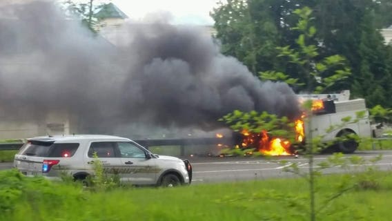 Driver killed in fiery head-on collision on NB I-5 in Skagit County