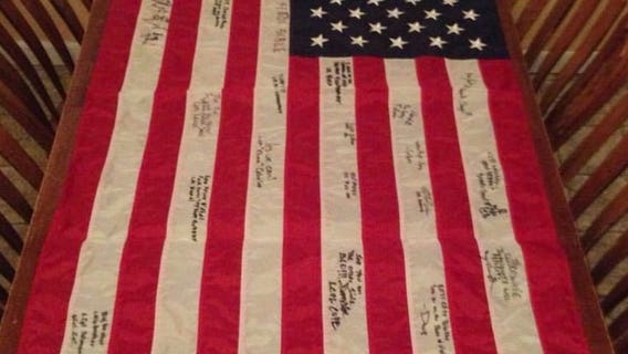 Washington man asks for help finding fallen son's flag
