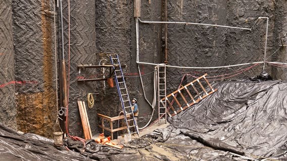 Bertha tunneling machine starts slow dig toward access pit for repairs