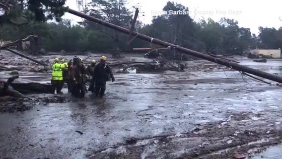 13 dead in Southern California as rain triggers mudslides