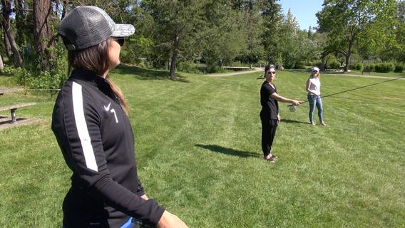 Out & About: Fly Fishing with Reign FC Lauren Barnes and Jess Fishlock