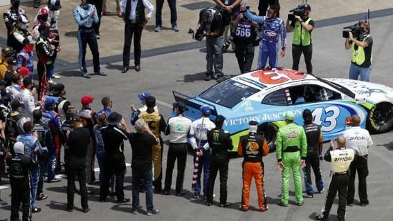 NASCAR race begins after show of support for Bubba Wallace
