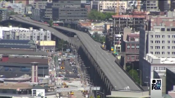 Expect 'a more challenging commute' Monday with viaduct closure, WSDOT warns