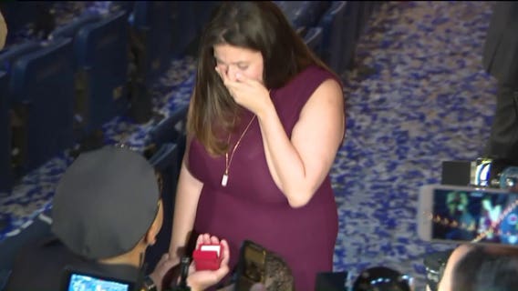 New NYPD officer proposes to girlfriend right after graduation ceremony