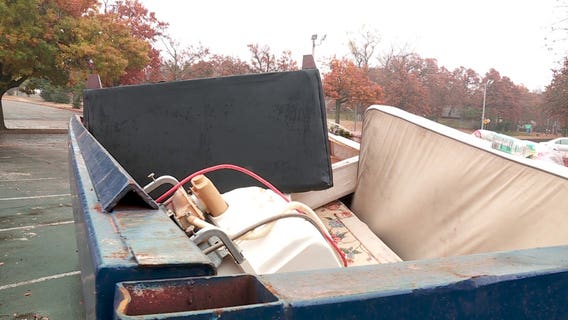 Family returns home to find their furniture, belongings in dumpsters