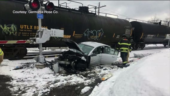 'It's a Miracle' - Child in car seat unhurt after collision with train