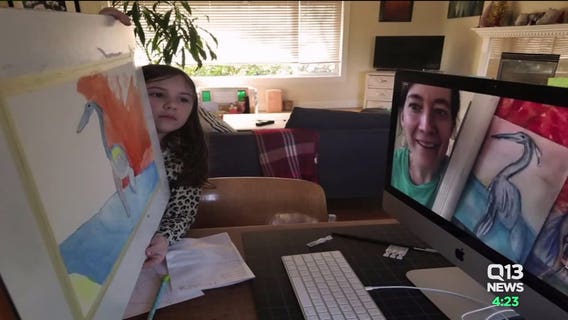 Through art, kids find ways to interact during pandemic
