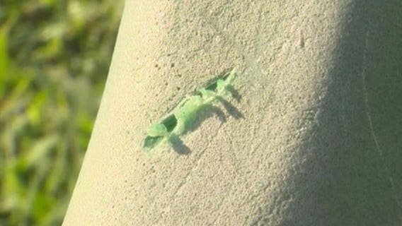 Razor blades found melted into slides at Texas playgrounds