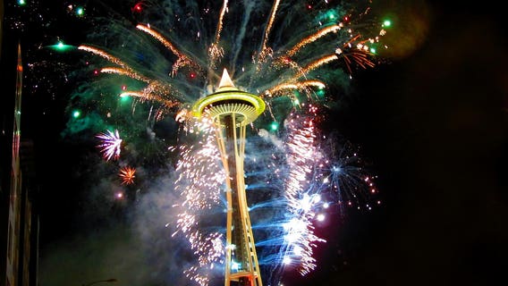 How to watch NYE fireworks in Seattle, around the world