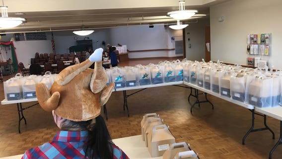 'It's the giving part of Thanksgiving': Delivering holiday cheer to hundreds of seniors is no small task
