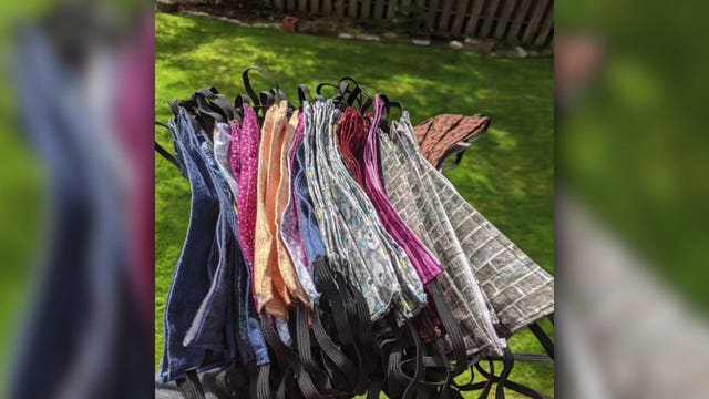 Local caregiver uses art to illustrate the importance of wearing masks