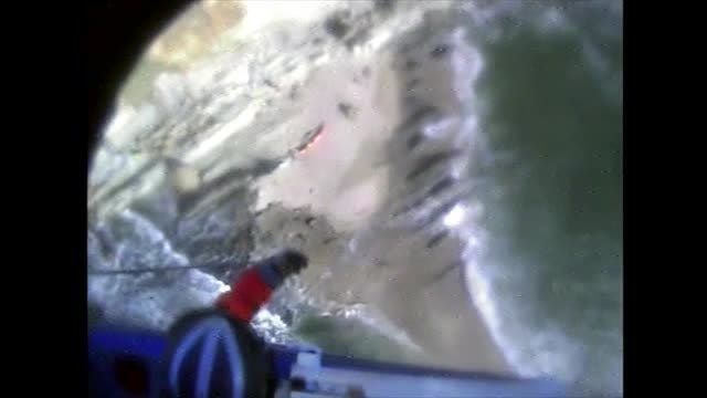 Watch: Injured hiker rescued after falling off cliff in Coos Bay