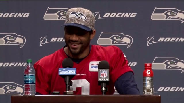 Russell Wilson on becoming a dad: 'You just love unconditionally. You love at all costs'