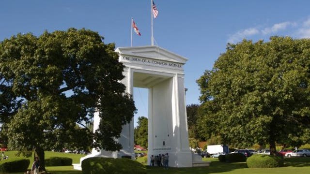 Loved ones reunite at an oasis on closed US-Canada border