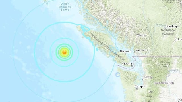 3 powerful earthquakes strike near Port Hardy, Canada