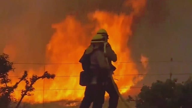 Firefighters try to get control of wildfires in Oregon