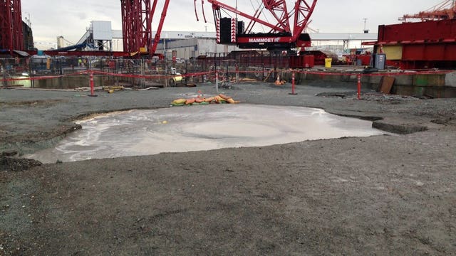 State halts Bertha tunneling after sinkhole forms near waterfront