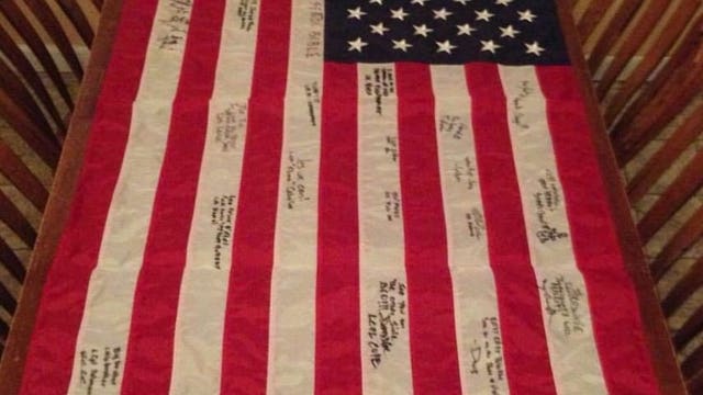 Washington man asks for help finding fallen son's flag
